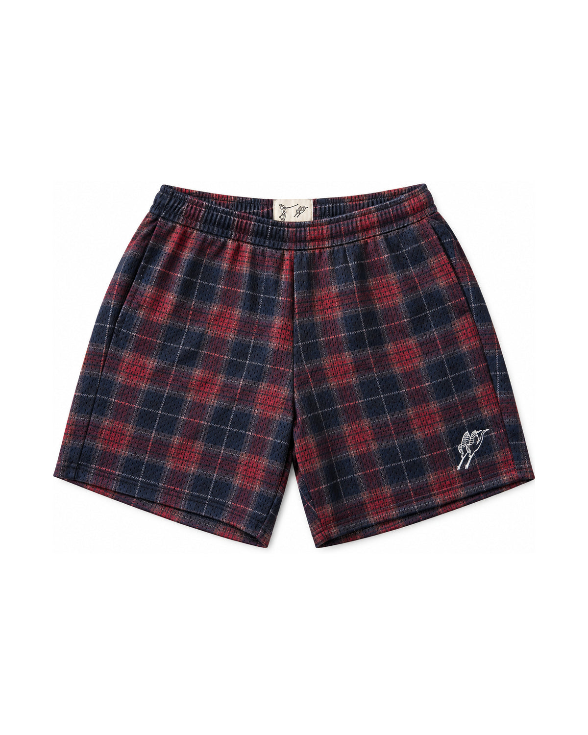 Mesh Short ( red plaid )