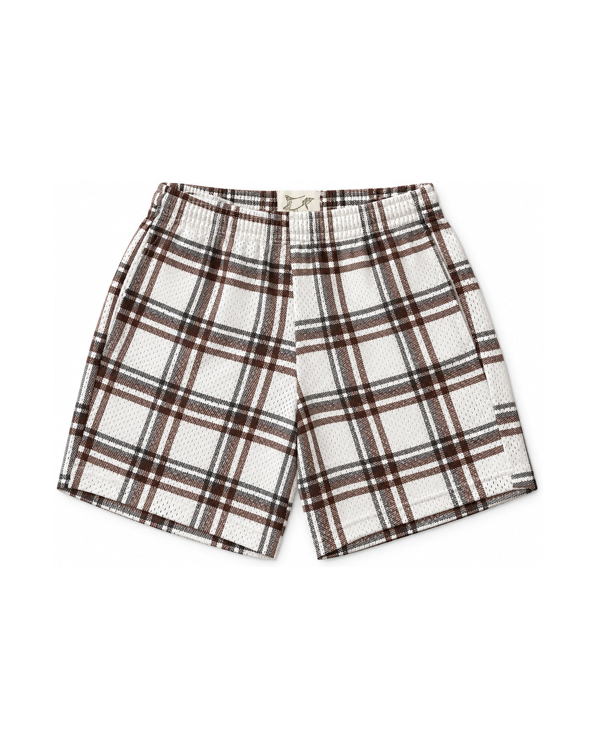 Mesh Short ( white plaid )