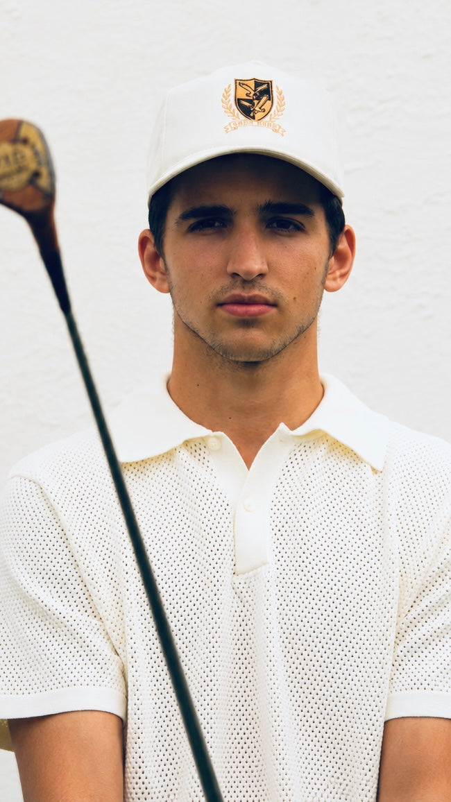 Summer Sail Mesh Polo ( ocean sky )