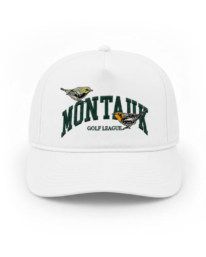 Montauk Golf League Snapback ( white )