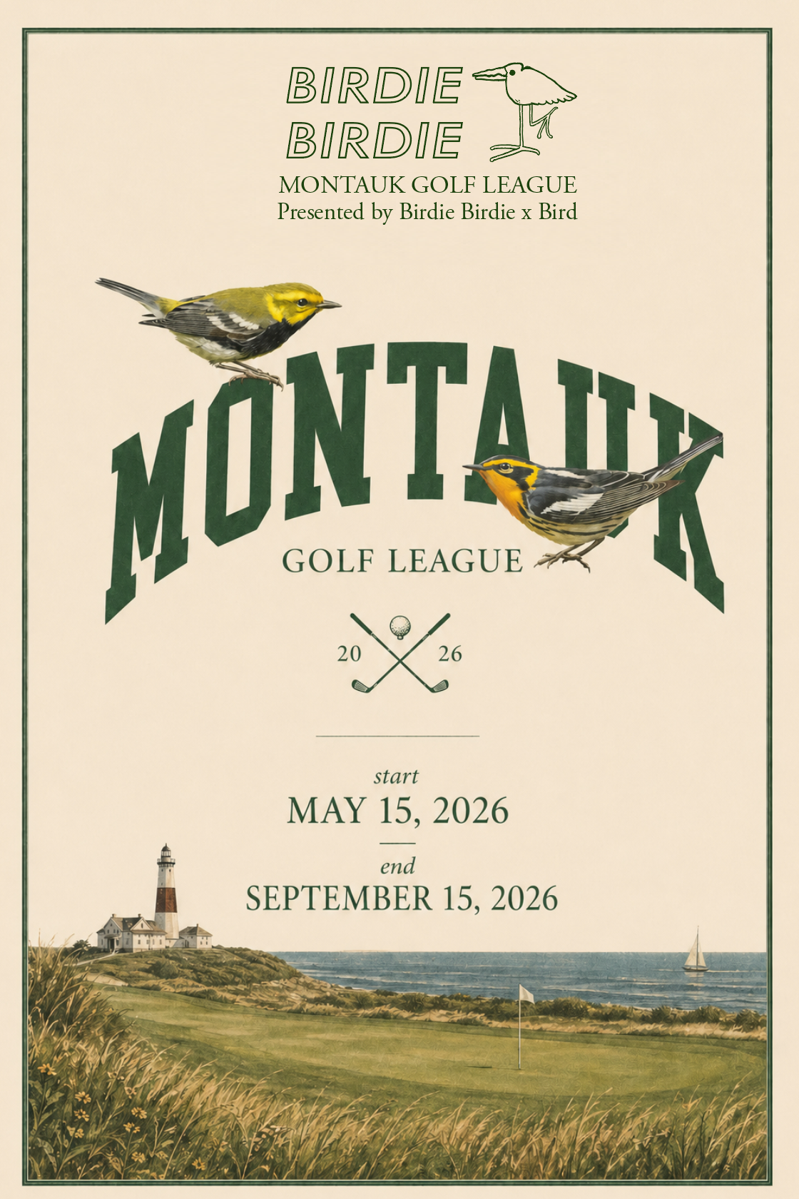 Montauk Golf League Snapback ( black )