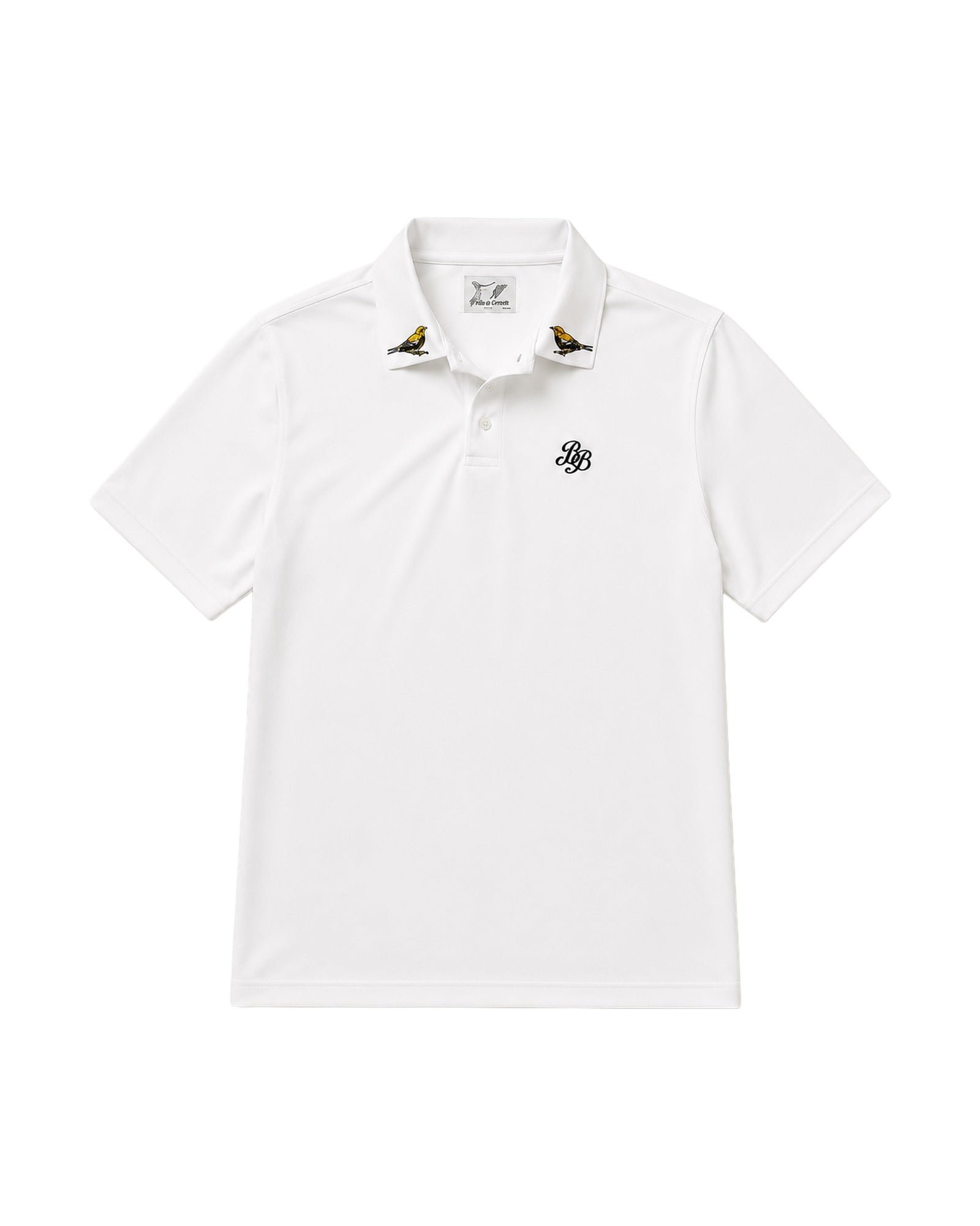 BB Players Polo ( white- black throated green warbler )