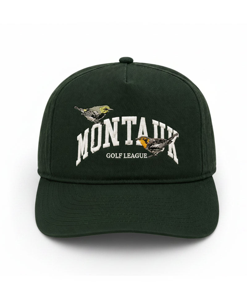 Montauk Golf League Snapback ( dark green )