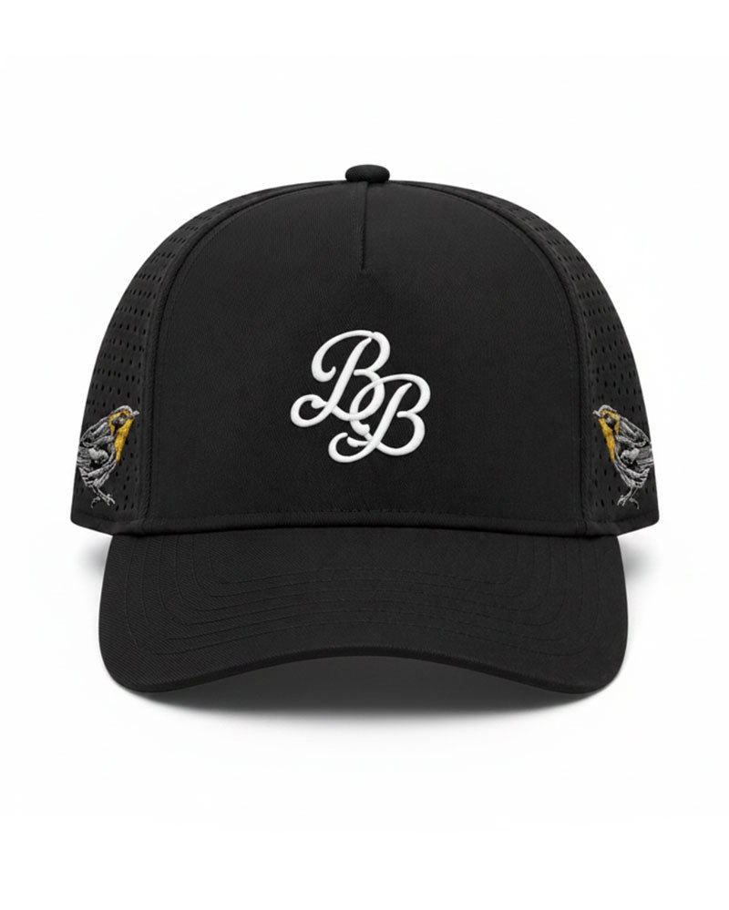 Vent Tech Players Hat ( black- blackburnian warbler )